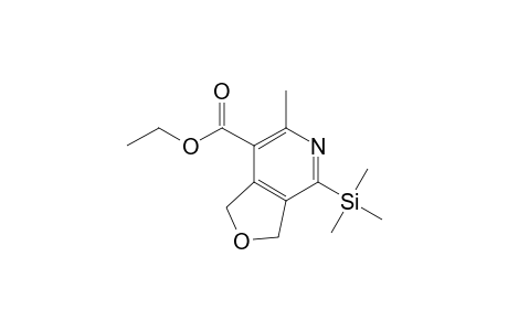 Furo[3,4-c]pyridine-7-carboxylic acid, 1,3-dihydro-6-methyl-4-(trimethylsilyl)-, ethyl ester