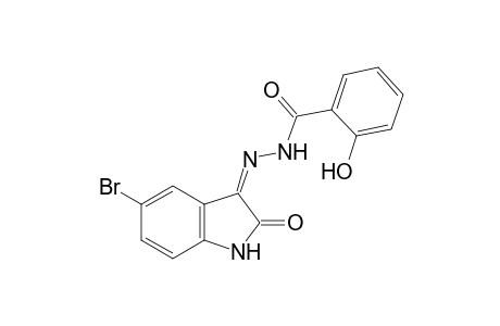 N'-[(3Z)-5-Bromo-2-oxo-1,2-dihydro-3H-indol-3-ylidene]-2-hydroxybenzohydrazide