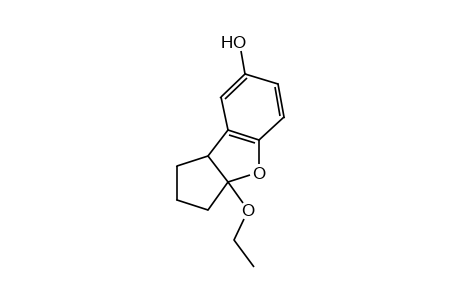 3a-ethoxy-2,3,3a,8b-tetrahydro-1H-cyclopenta[b]benzofuran-7-ol