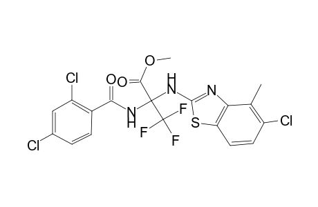 2-[(5-chloro-4-methyl-1,3-benzothiazol-2-yl)amino]-2-[(2,4-dichlorobenzoyl)amino]-3,3,3-trifluoro-propionic acid methyl ester