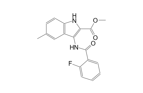 methyl 3-[(2-fluorobenzoyl)amino]-5-methyl-1H-indole-2-carboxylate