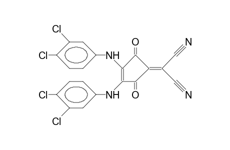4,5-BIS-(3,4-DICHLORANILINO)-2-DICYANOMETHYLEN-CYCLOPENT-4-EN-1,3-DION