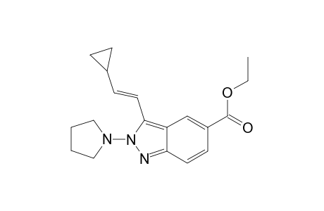 (E)-Ethyl 3-(2-Cyclopropylvinyl)-2-(pyrrolidin-1-yl)-2H-indazole-5-carboxylate