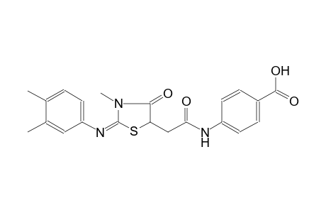 benzoic acid, 4-[[[(2E)-2-[(3,4-dimethylphenyl)imino]-3-methyl-4-oxothiazolidinyl]acetyl]amino]-