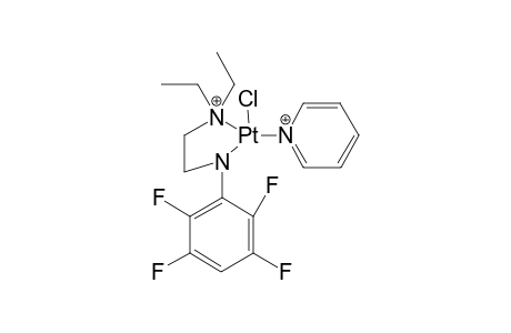 b-Chloro-c(N),d(N')-[N,N-Diethyl-N'-(2,3,5,6-tetrafluorophenyl)ethane-1,2-diaminato(1-)]-a-pyridineplatinum(II)