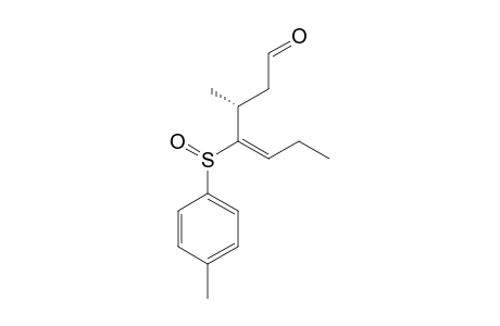 (+/-)-4-(E)-3-(R)-METHYL-4-(S(S))-(PARA-TOLYLSULFINYL)-HEPT-4-ENAL