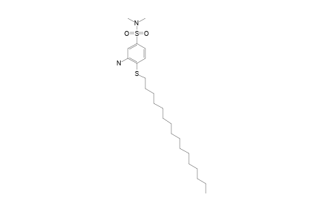 N1,N1-dimethyl-4-(hexadecylthio)metanilamide