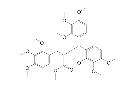 3,3-bis(2,3,4-trimethoxyphenyl)-2-(2,3,4-trimethoxybenzyl)propionic acid, methyl ester