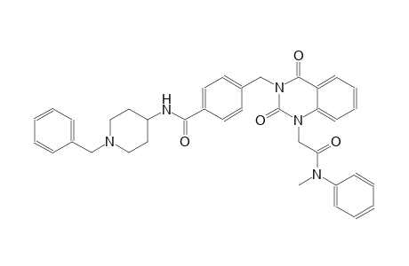 N-(1-benzyl-4-piperidinyl)-4-[(1-[2-(methylanilino)-2-oxoethyl]-2,4-dioxo-1,4-dihydro-3(2H)-quinazolinyl)methyl]benzamide