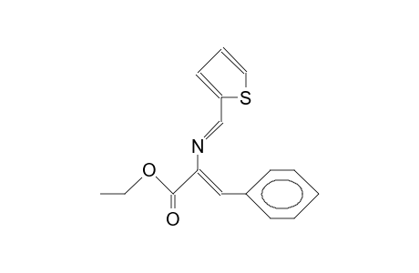 3-Ethoxycarbonyl-4-phenyl-1-(2-thienyl)-2-aza-buta-1,3-diene