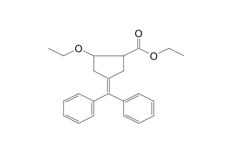 4-(diphenylmethylene)-2-ethoxy-1-cyclopentanecarboxylic acid ethyl ester