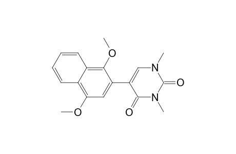 2,4(1H,3H)-Pyrimidinedione, 5-(1,4-dimethoxy-2-naphthalenyl)-1,3-dimethyl-