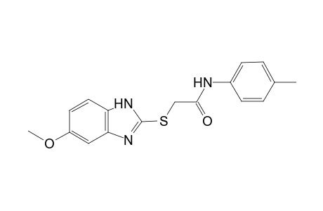 2-[(5-methoxy-1H-benzimidazol-2-yl)sulfanyl]-N-(4-methylphenyl)acetamide