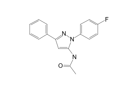 1-(4-Fluorophenyl)-3-phenyl-1H-pyrazol-5-amine, N-acetyl-