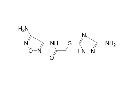 N-(4-Amino-1,2,5-oxadiazol-3-yl)-2-[(3-amino-1H-1,2,4-triazol-5-yl)sulfanyl]acetamide