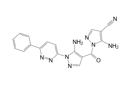 [5-Amino-1-(6-phenyl-pyridazin-3-yl) -1H-pyrazol-4-yl]-(5-amino-4-cyano-pyrazol-1-yl)-methanone