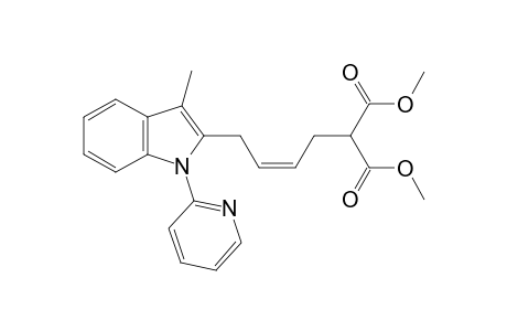 (Z)-Dimethyl 2-{4-[3-methyl-1-(pyridin-2-yl)-1H-indol-2-yl]but-2-en-1-yl}malonate