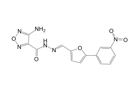 4-Amino-N-[(E)-[5-(3-nitrophenyl)-2-furanyl]methylideneamino]-1,2,5-oxadiazole-3-carboxamide