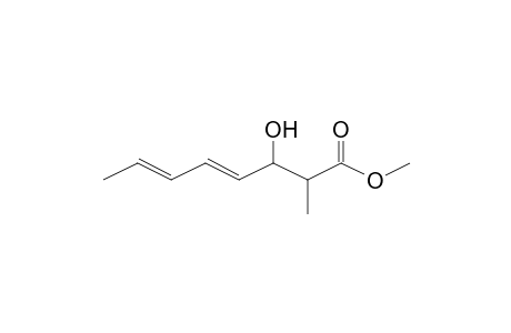 3-Hydroxy-2-methyl-octa-4,6-dienoic acid, methyl ester