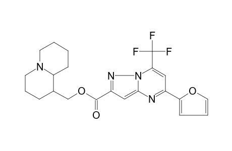 2,3,4,6,7,8,9,9a-octahydro-1H-quinolizin-1-ylmethyl 5-(2-furyl)-7-(trifluoromethyl)pyrazolo[1,5-a]pyrimidine-2-carboxylate