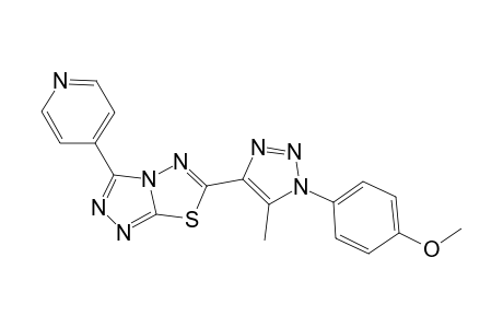 6-[1-(4-methoxyphenyl)-5-methyl-1,2,3-triazol-4-yl]-3-pyridin-4-yl-[1,2,4]triazolo[3,4-b][1,3,4]thiadiazole