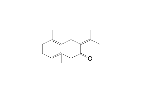 3,7-Cyclodecadien-1-one, 3,7-dimethyl-10-(1-methylethylidene)-, (E,E)-