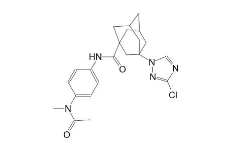 N-{4-[acetyl(methyl)amino]phenyl}-3-(3-chloro-1H-1,2,4-triazol-1-yl)-1-adamantanecarboxamide