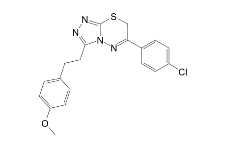 3-[2-(4-Methoxyphenyl)ethyl]-6-(4-chlorophenyl)-7H-1,2,4-triazolo[3,4-b]-1,3,4-thiadiazine