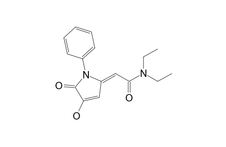 (E)-3-Hydroxy-5-(N,N-diethylcarbamoylmethylidene)-1-phenyl-2,5-dihydropyrrol-2-one