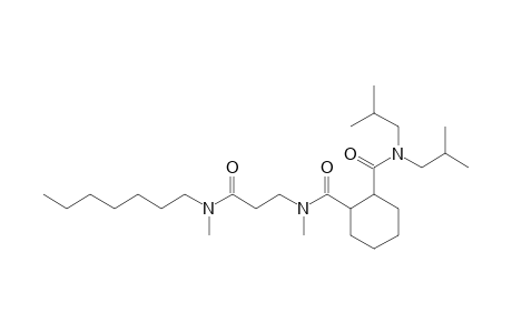 1-N-[3-[heptyl(methyl)amino]-3-oxopropyl]-1-N-methyl-2-N,2-N-bis(2-methylpropyl)cyclohexane-1,2-dicarboxamide