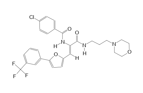 benzamide, 4-chloro-N-[(Z)-1-[[[3-(4-morpholinyl)propyl]amino]carbonyl]-2-[5-[3-(trifluoromethyl)phenyl]-2-furanyl]ethenyl]-