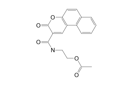 2-({3-Oxobenzo[F]chromen-2-yl}formamido)ethyl acetate