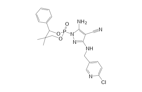 (cis)-5-Amino-3-[(6'-chloro-3'-pyridyl)methyl]amino-1-(5",5"-dimethyl-2"-oxo-4"-phenyl-1",3",2"-dioxaphosphinan-2"-yl)-4-cyano-1H-pyrazole