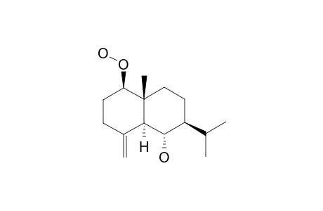 1-BETA-HYDROPEROXY-6-ALPHA-HYDROXY-EUDESM-4(15)-ENE