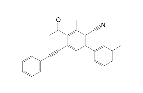 4-Acetyl-3,3'-dimethyl-5-(phenylethynyl)-[1,1'-biphenyl]-2-carbonitrile