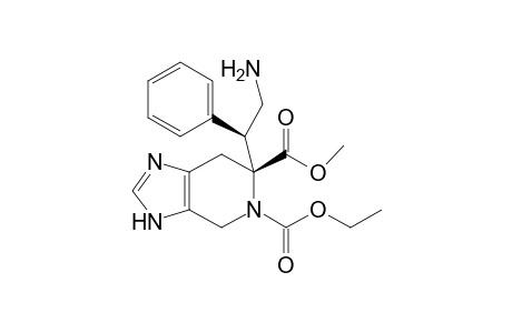 METHYL-(6R*,1'S*)-5-ETHYLOXYCARBONYL-6-(2'-AMINO-1'-PHENYL-ETHYL)-4,5,6,7-TETRAHYDRO-3H-IMIDAZO-[4,5-C]-PYRIDIN-6-CARBOXYLATE