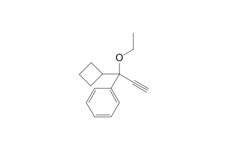 (1-Cyclobutyl-1-ethoxyprop-2-yn-1-yl)benzene