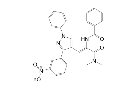 N-{(Z)-1-[(dimethylamino)carbonyl]-2-[3-(3-nitrophenyl)-1-phenyl-1H-pyrazol-4-yl]ethenyl}benzamide