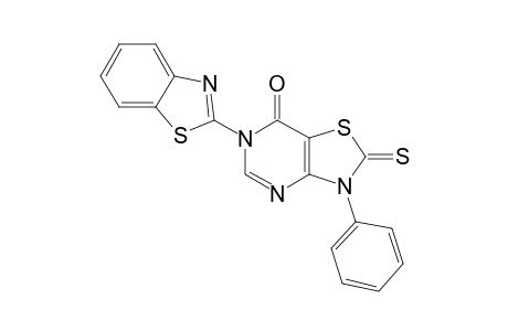 6-(benzothiazol-2-yl)-2,3-dihydro-3-phenyl-2-thioxothiazolo[4,5-d]pyrimidin-7(6H)-one