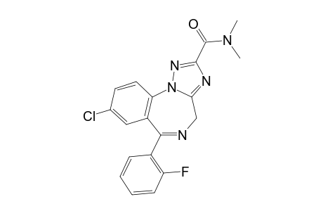 8-chloro-N,N-dimethyl-6-(o-fluorophenyl)-4H-s-triazolo[1,5-a][1,4]benzodiazepine-2-carboxamide