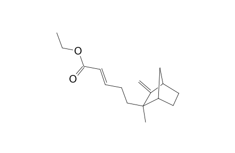 (E) -5 -(2 -Methyl-3 -methylene-bicyclo[2.2.1]hept-2 -yl) -2 -pentenoic acid ethyl ester