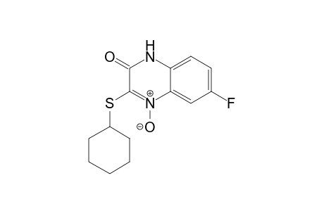3-(Cyclohexylsulfanyl)-6-fluoroquinoxalin-2(1H)-one 4-Oxide