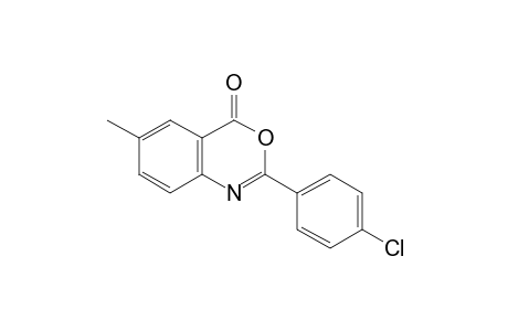 2-(p-Chlorophenyl)-6-methyl-4H-3,1-benzoxazin-4-one