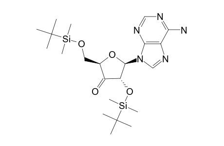 9-[2',5'-BIS-O-(TERT.-BUTYLDIMETHYLSILYL)-BETA-D-ERYTHRO-PENTOFURAN-3-ULOSYL]-9H-ADENINE