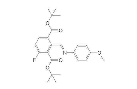 (E)-Di-tert-butyl 4-fluoro-2-(((4-methoxyphenyl)imino)methyl)isophthalate