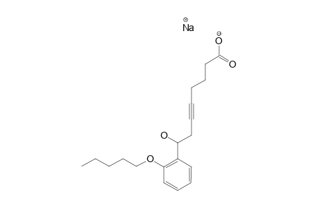 SODIUM-8-HYDROXY-8-(2-PENTYLOXYPHENYL)-OCT-5-YNOATE