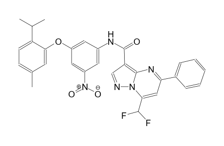 7-(difluoromethyl)-N-[3-(2-isopropyl-5-methylphenoxy)-5-nitrophenyl]-5-phenylpyrazolo[1,5-a]pyrimidine-3-carboxamide