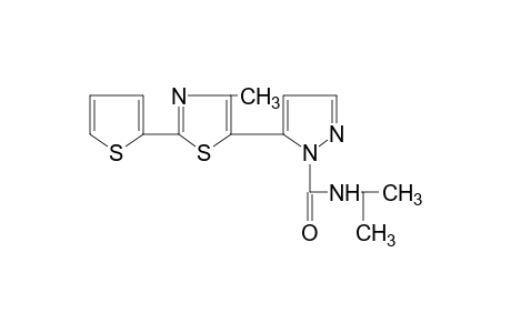 N-isopropyl-5-[4-methyl-2-(2-thienyl)-5-thiazolyl]pyrazole-1-carboxamide