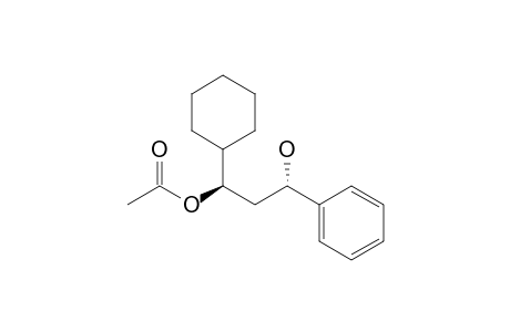 (1R*,3S*)-Acetic acid 1-cyclohexyl-3-hydroxy-3-phenylpropyl ester