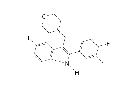 5-fluoro-2-(4-fluoro-m-tolyl)-3-(morpholinomethyl)indole